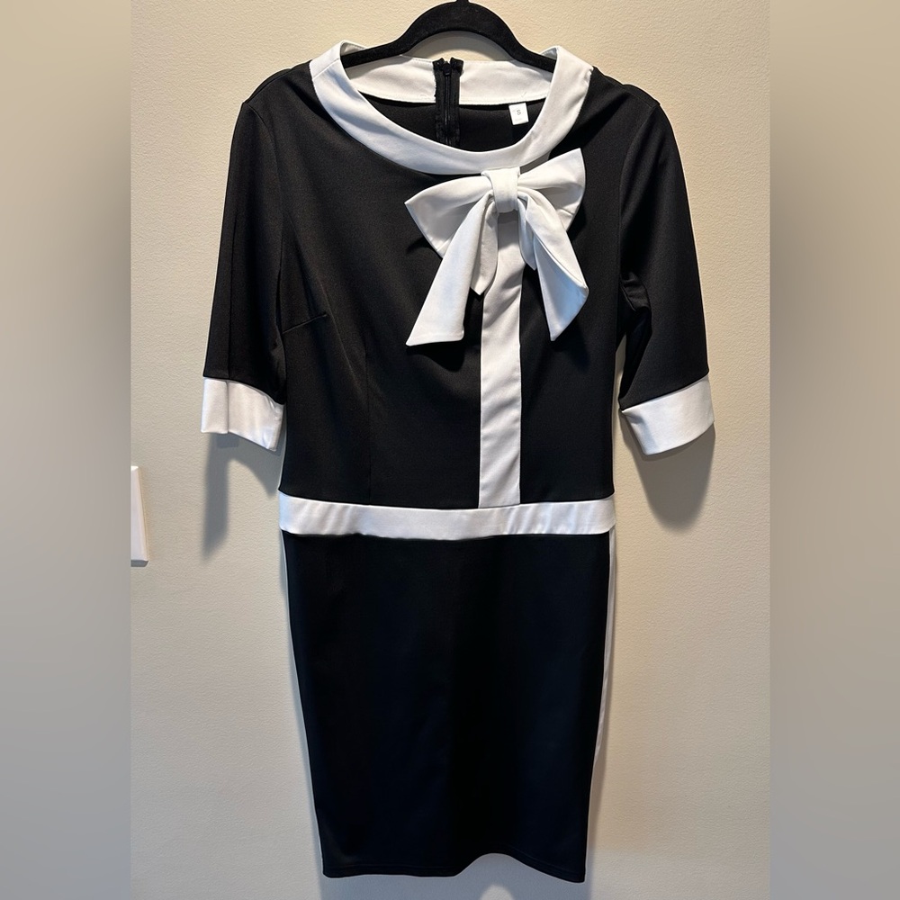 Black and white dress